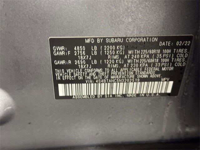 Used 2022 Subaru Outback Limited image 16