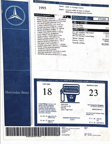 Used 1995 Mercedes-Benz E 320 Convertible image 97