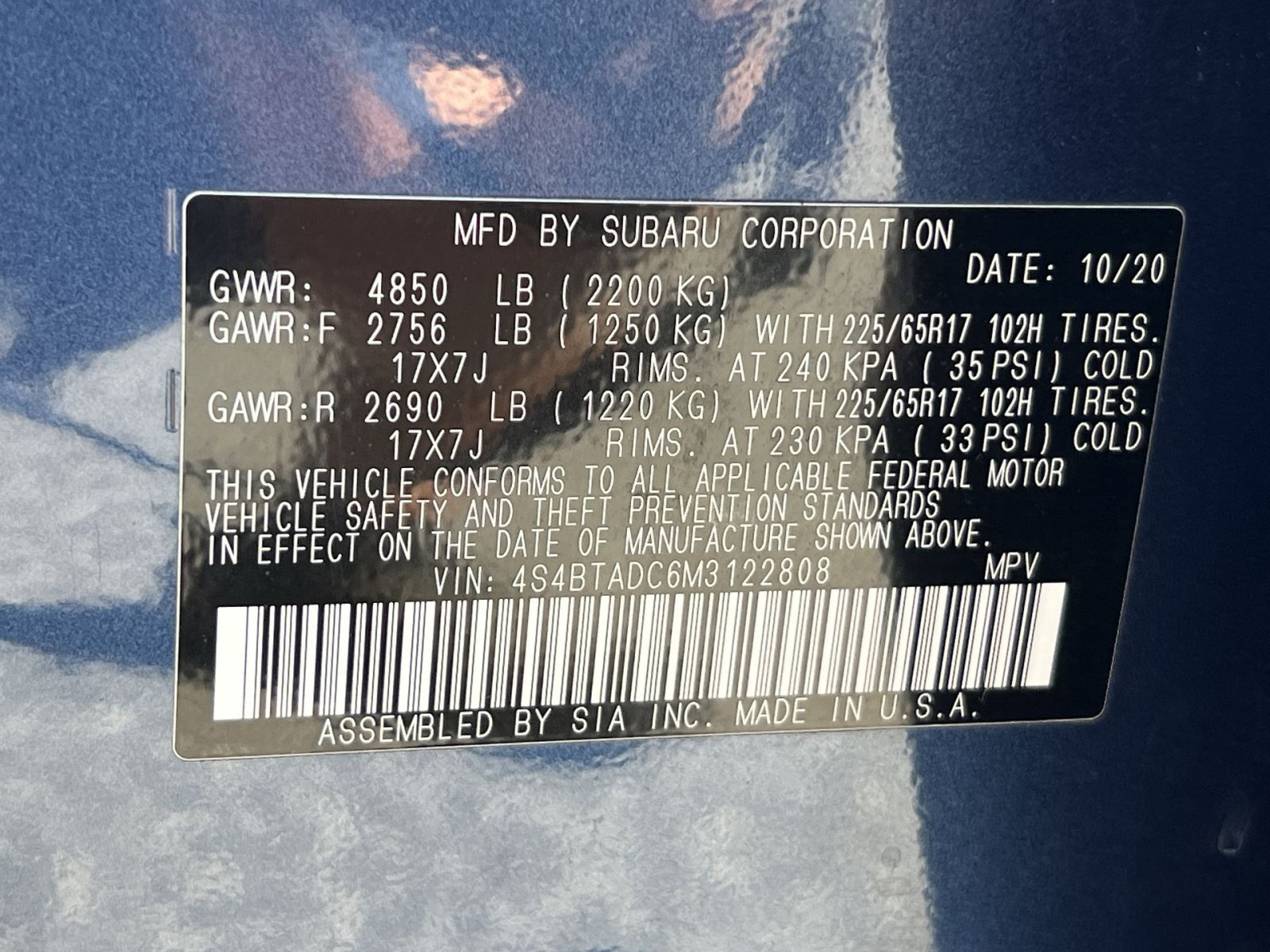 Used 2021 Subaru Outback Premium AWD/4WD image 31