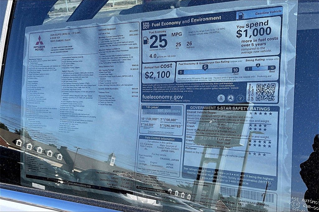 New 2025 Mitsubishi Eclipse Cross AWD image 13