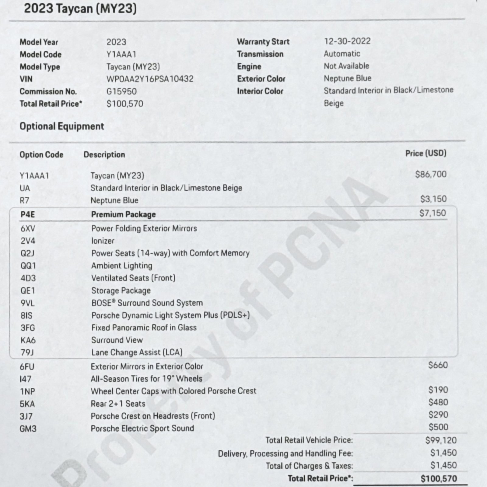 Used 2023 Porsche Taycan image 69