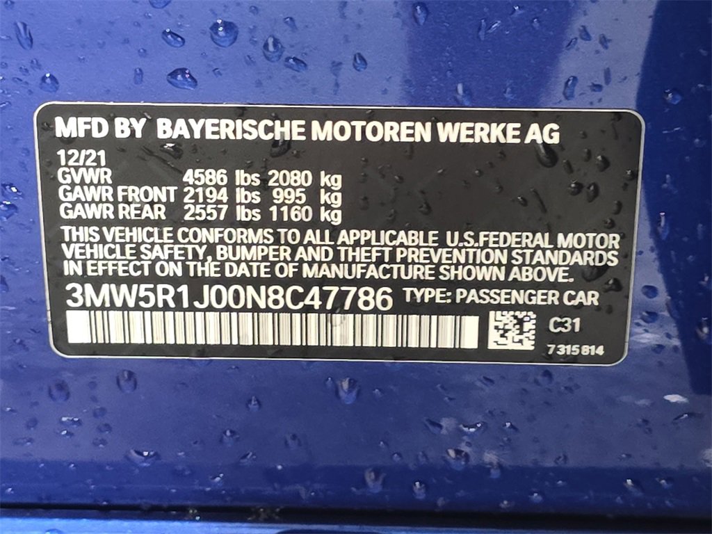 Used 2022 BMW 330i Sedan w/ M Sport Package image 27