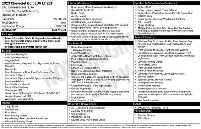 Used 2023 Chevrolet Bolt EUV LT image 32