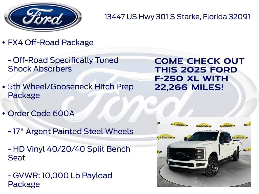 Certified 2025 Ford F250 XL w/ STX Appearance Package AWD/4WD image 27