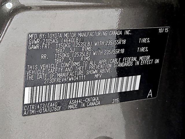 Used 2015 Toyota RAV4 Limited w/ Technology Package image 28