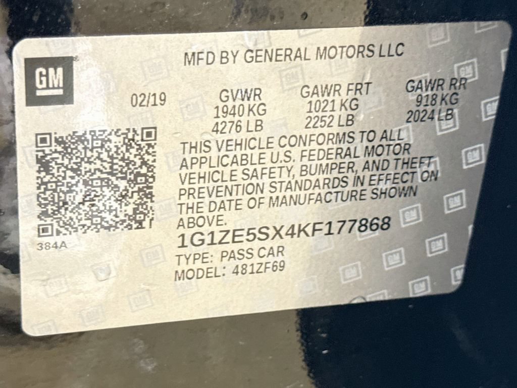 Used 2019 Chevrolet Malibu Premier w/ Sun and Wheel Package FWD image 34