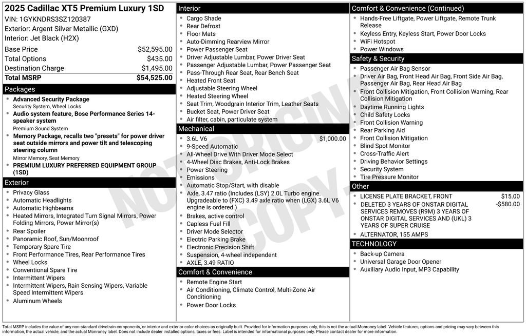 Used 2025 Cadillac XT5 Premium Luxury image 24