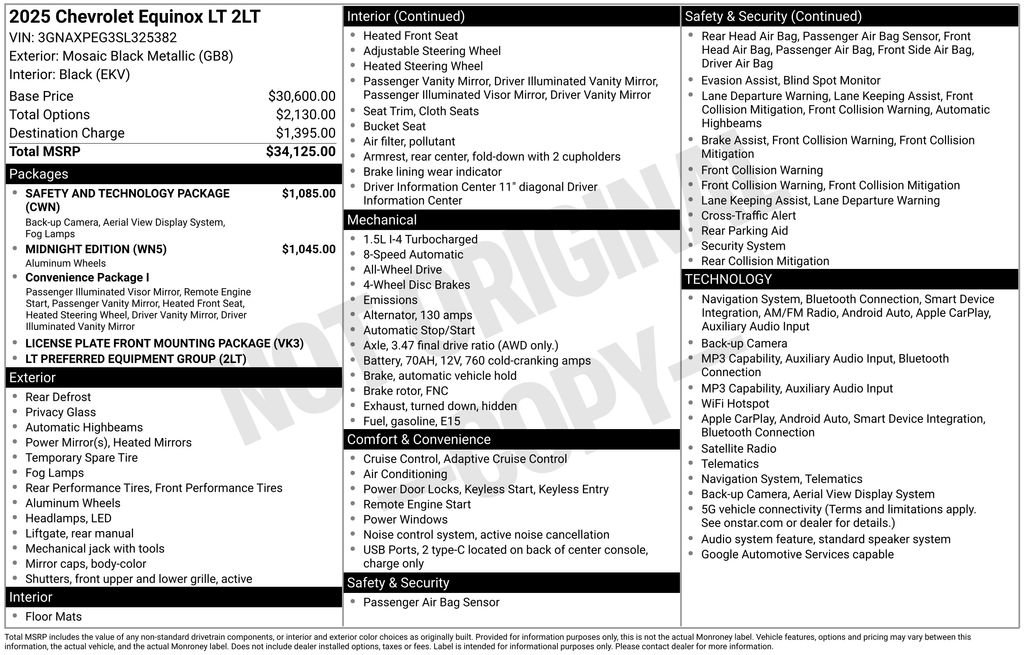 Certified 2025 Chevrolet Equinox LT w/ Safety and Technology Package AWD/4WD image 5