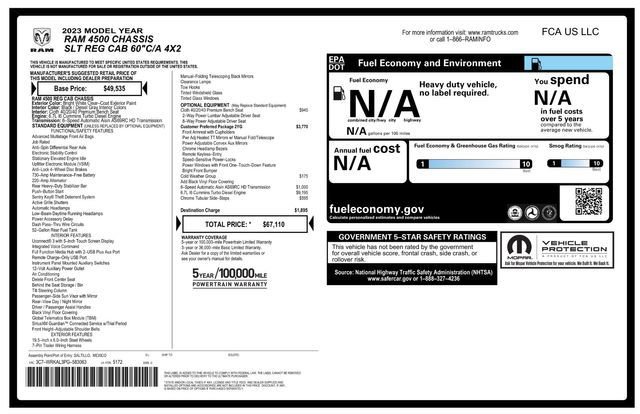 Used 2023 RAM 4500 SLT w/ Quick Order Package 2YG SLT image 48