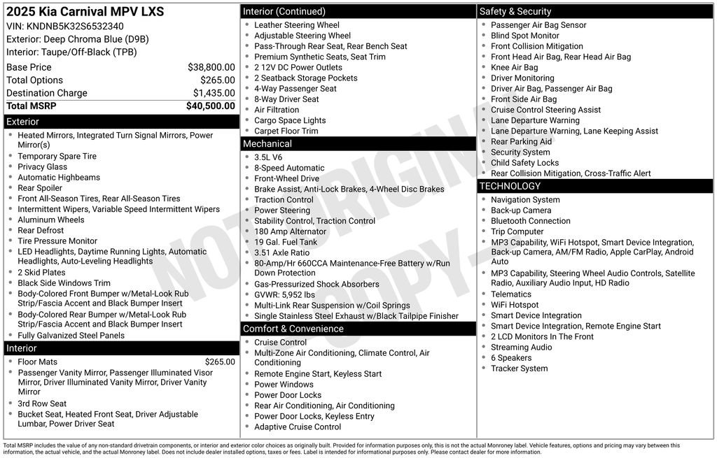 Used 2025 Kia Carnival FWD image 13