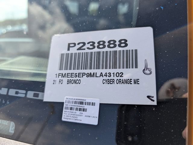 Used 2021 Ford Bronco First Edition image 36