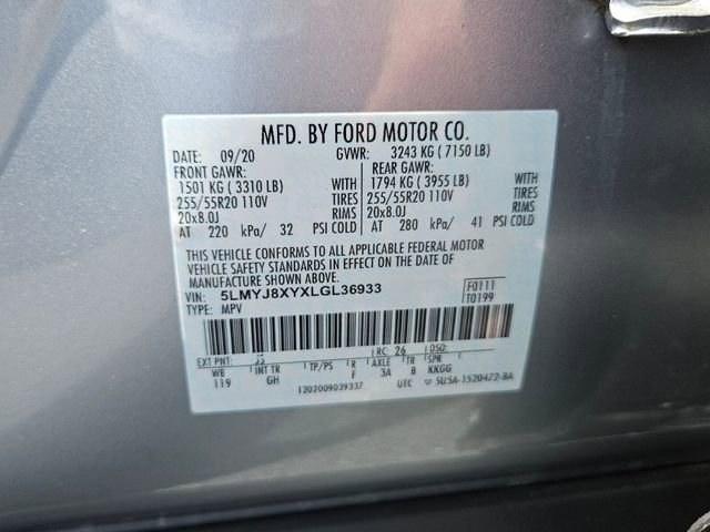 Used 2020 Lincoln Aviator Grand Touring w/ Elements Package Plus image 16