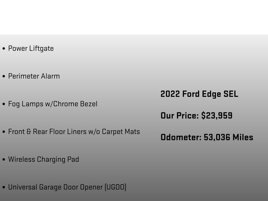 Used 2022 Ford Edge SEL w/ Convenience Package AWD/4WD image 24