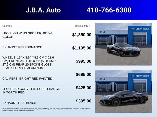 New 2026 Chevrolet Corvette Stingray Convertible w/ Battery Protection Package RWD image 5