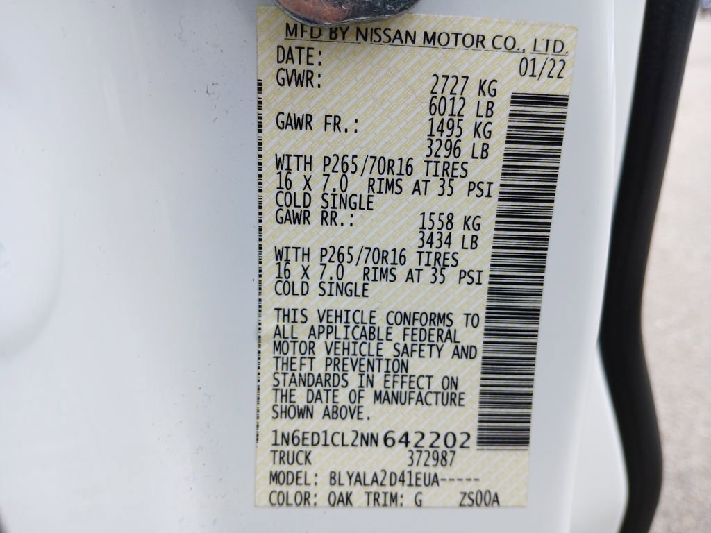 Used 2022 Nissan Frontier S RWD image 19