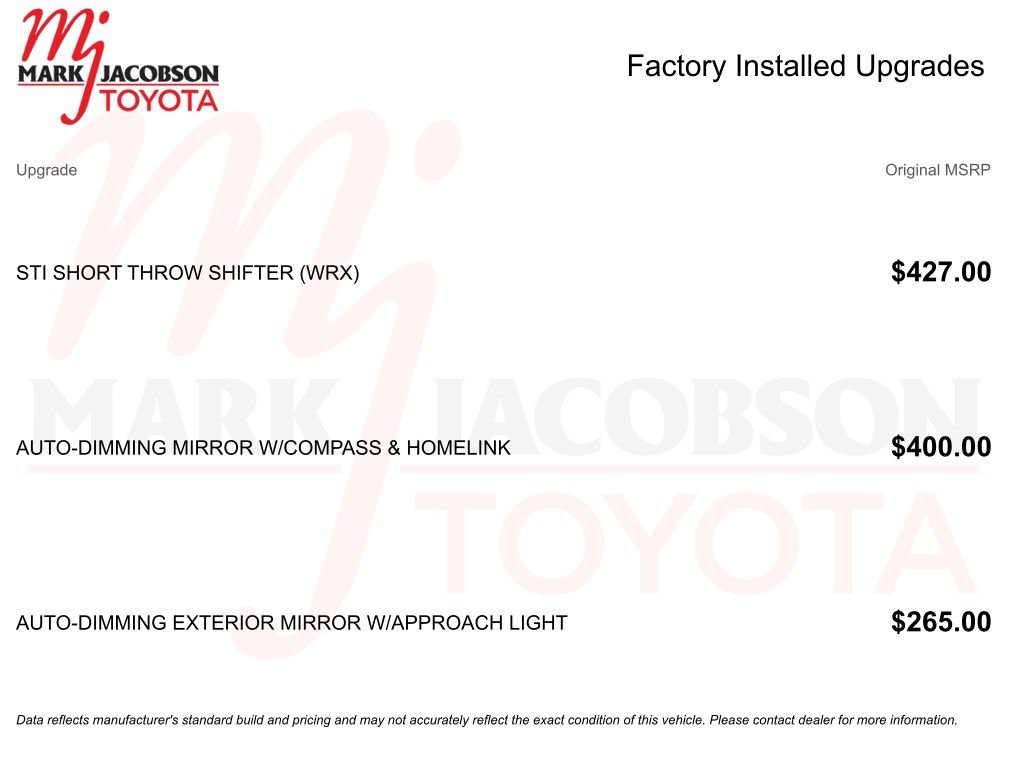 Used 2022 Subaru WRX Limited image 5