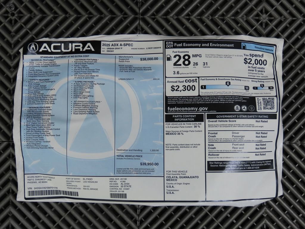 Used 2025 Acura ADX A-Spec image 10