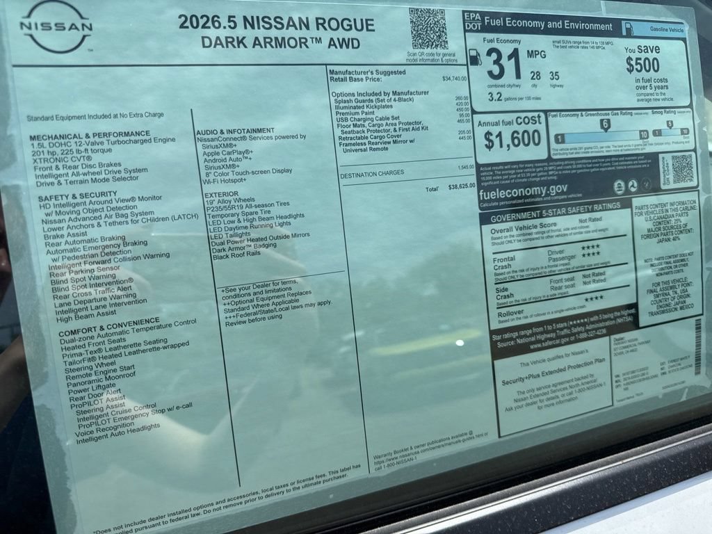 New 2026 Nissan Rogue Dark Armor AWD/4WD image 7