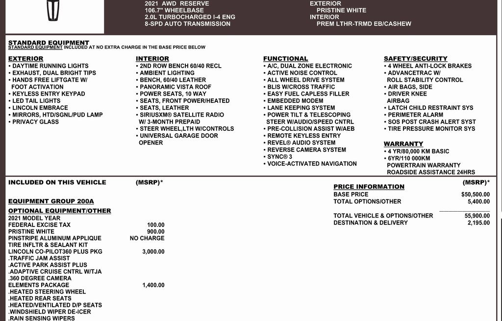 Used 2021 Lincoln Corsair Reserve image 3