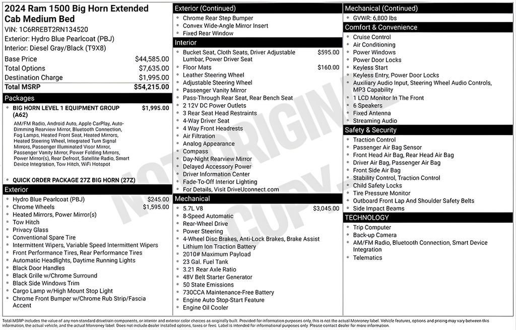 Used 2024 RAM 1500 Big Horn image 9