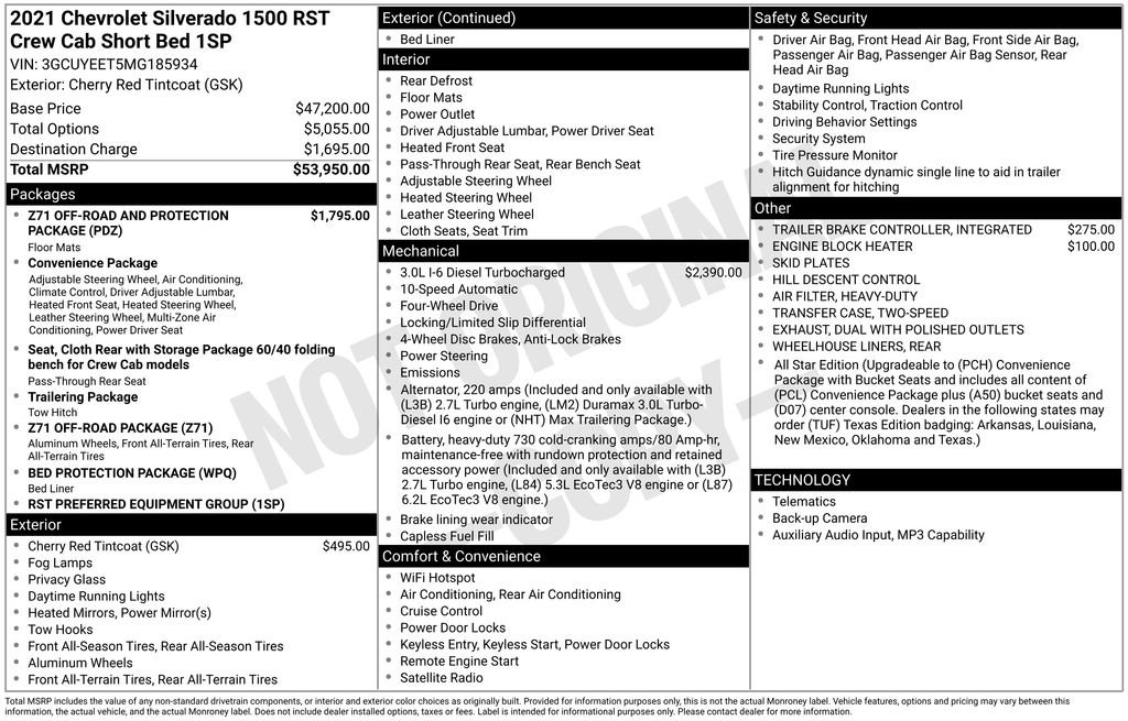 Used 2021 Chevrolet Silverado 1500 RST AWD/4WD image 6