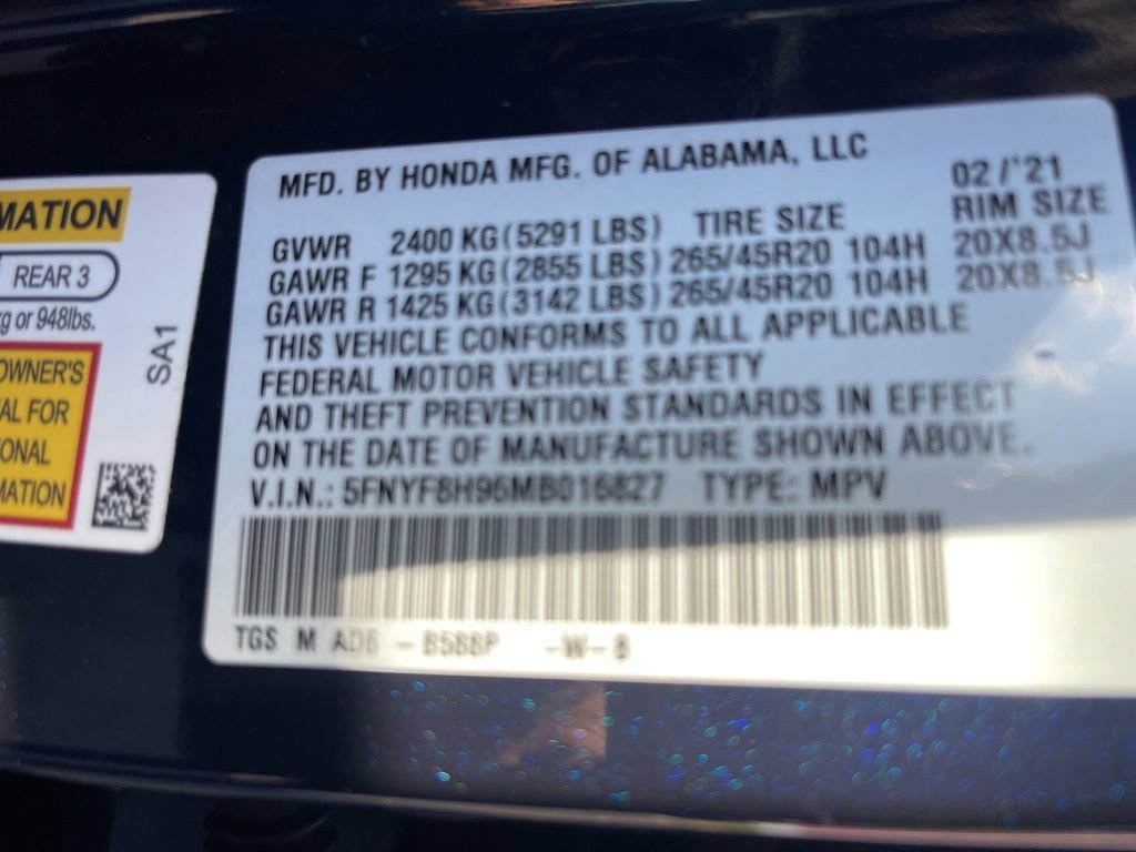 Used 2021 Honda Passport Touring image 34