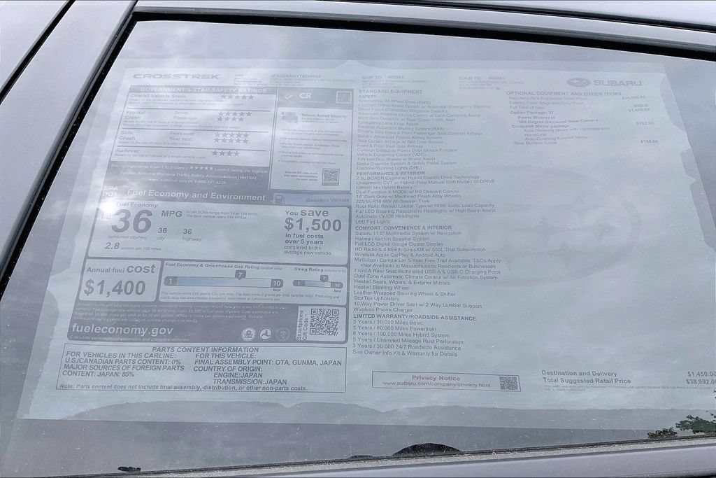 New 2026 Subaru Crosstrek 2.5i Limited AWD/4WD image 17