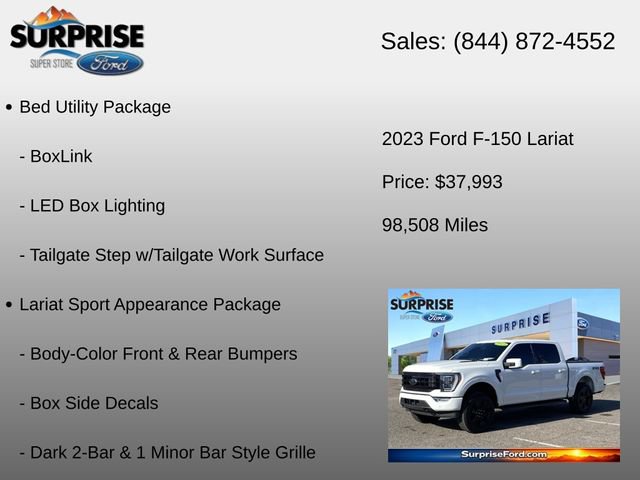 Used 2023 Ford F150 Lariat w/ Equipment Group 502A High AWD/4WD image 30