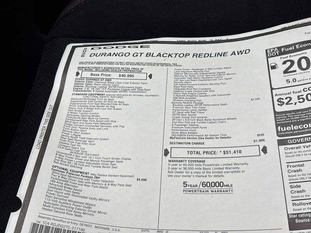 New 2026 Dodge Durango GT image 16