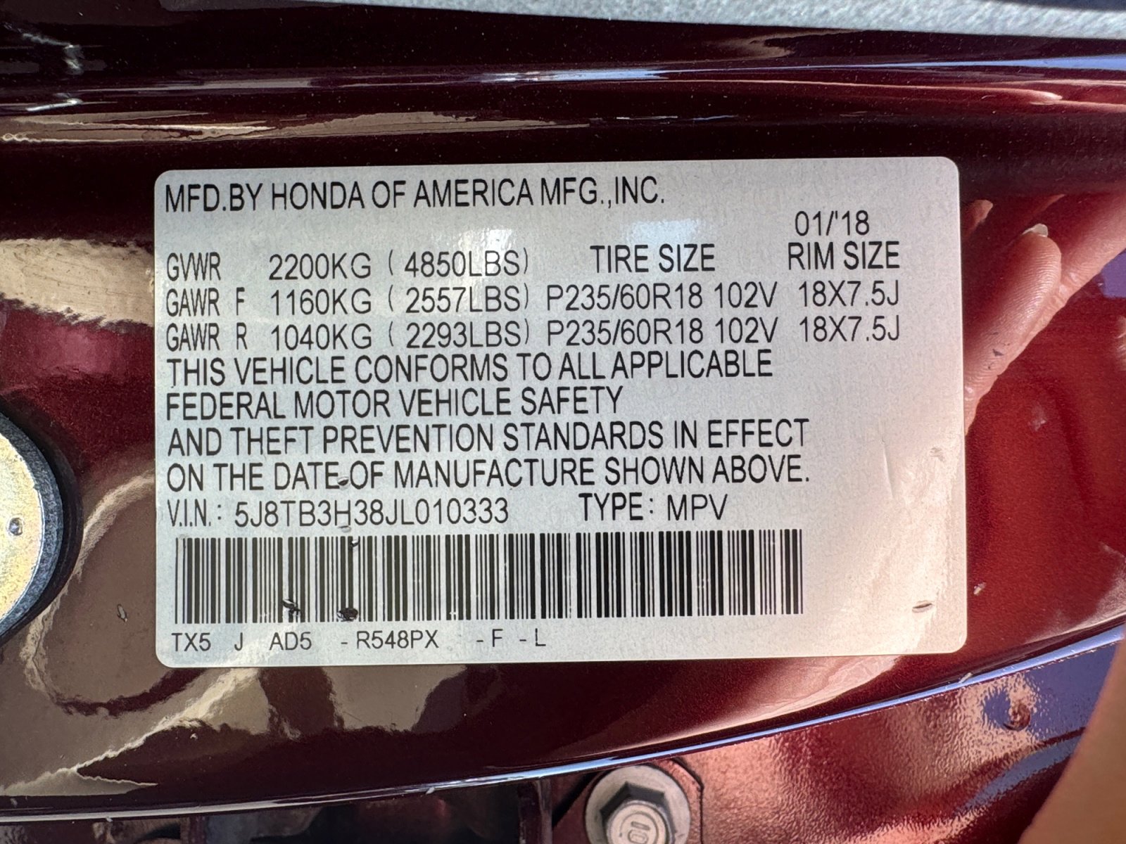 Used 2018 Acura RDX FWD image 16