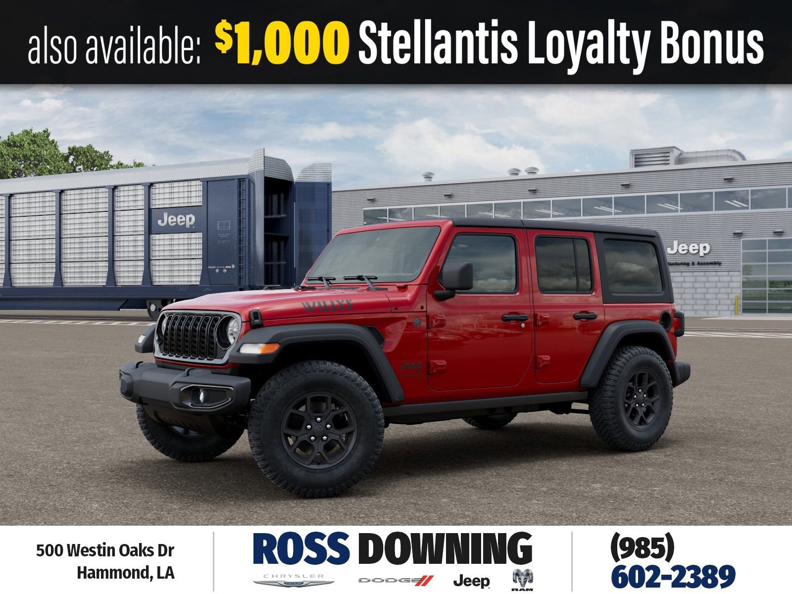 New 2026 Jeep Wrangler Willys