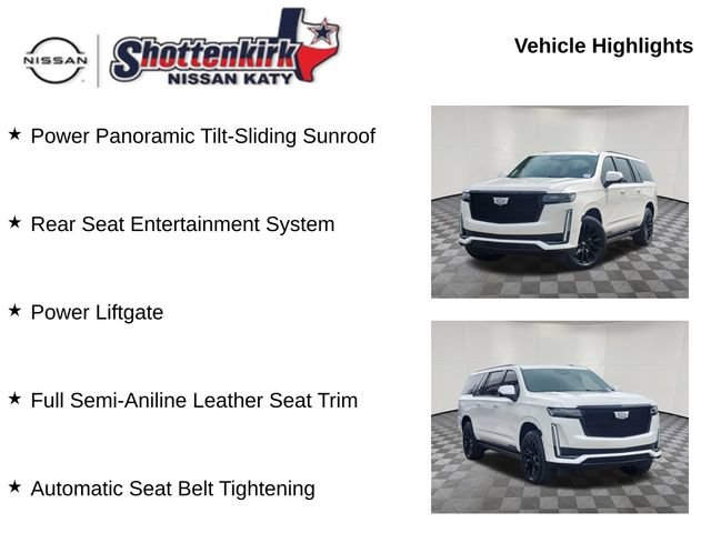Used 2023 Cadillac Escalade ESV Sport Platinum w/ LPO, ONYX Package RWD image 19