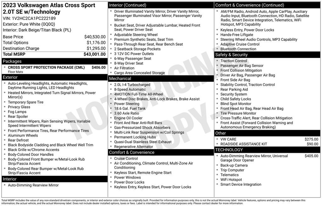 Used 2023 Volkswagen Atlas Cross Sport SE image 7