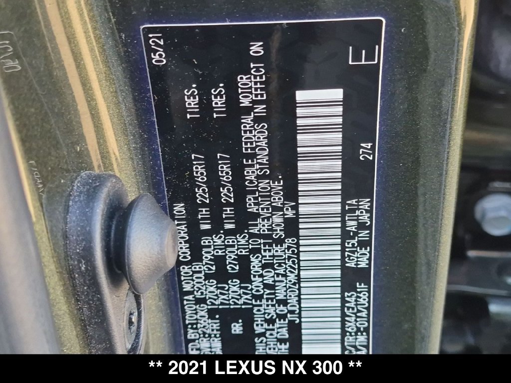 Used 2021 Lexus NX 300 AWD w/ Accessory Package image 35