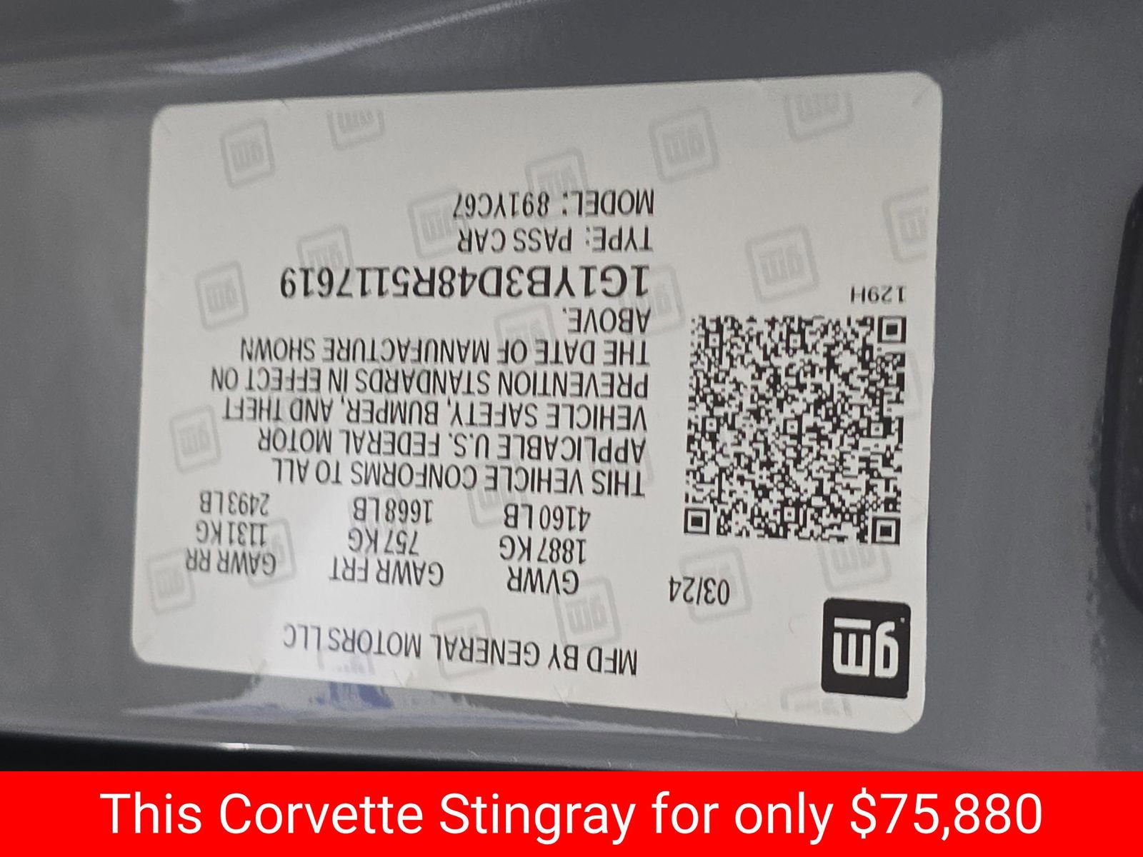 Used 2024 Chevrolet Corvette Stingray Preferred Conv w/ Z51 Performance Package image 40