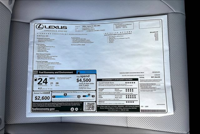 New 2026 Lexus RX 350 Premium w/ Accessory Package (2T) AWD/4WD image 14