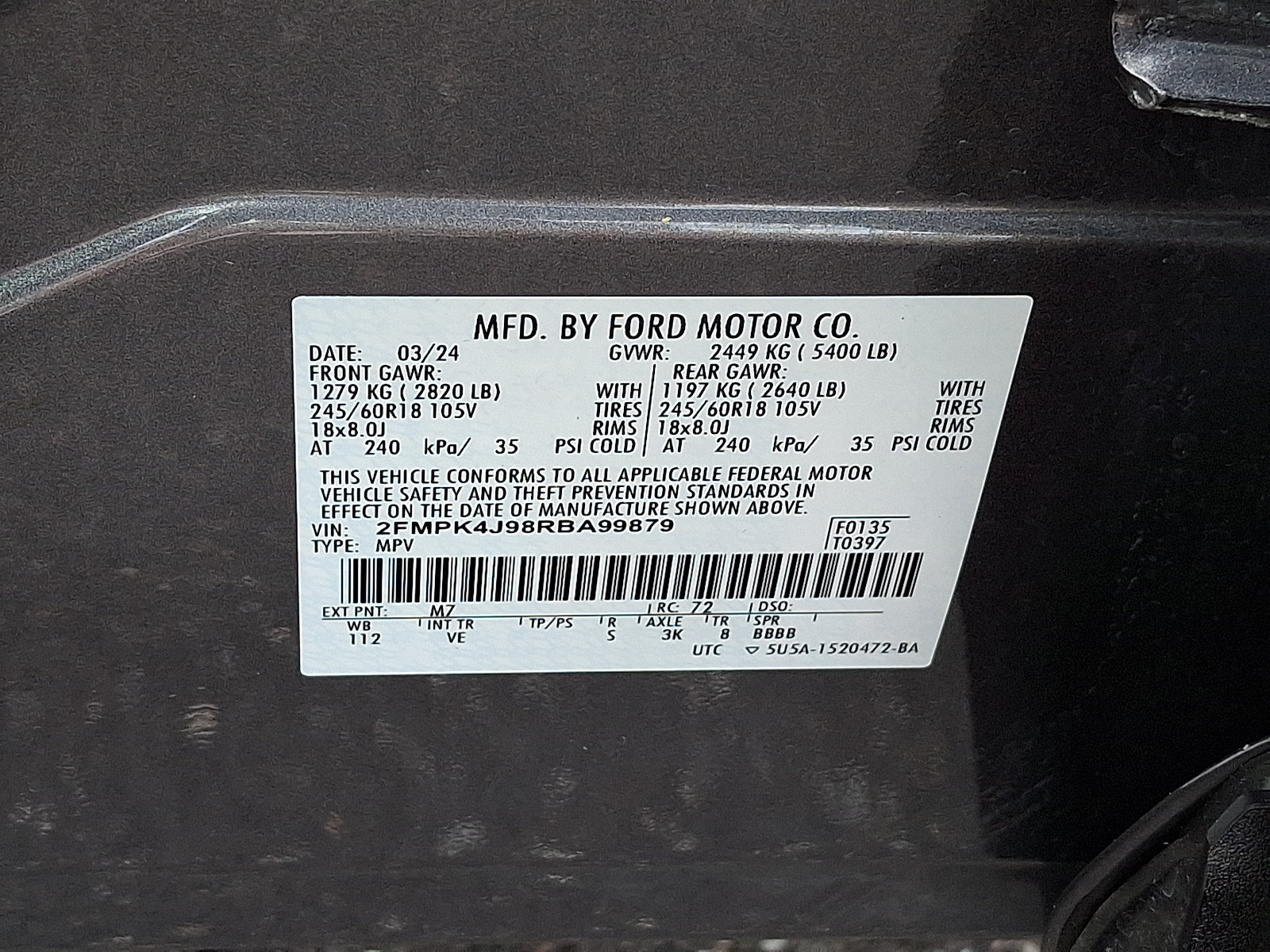 Used 2024 Ford Edge SEL AWD/4WD image 27