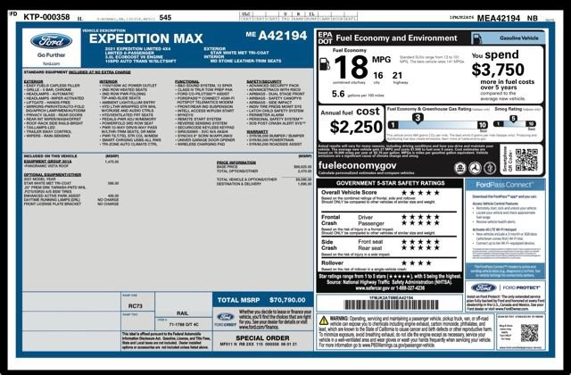 Used 2021 Ford Expedition Max Limited AWD/4WD image 33
