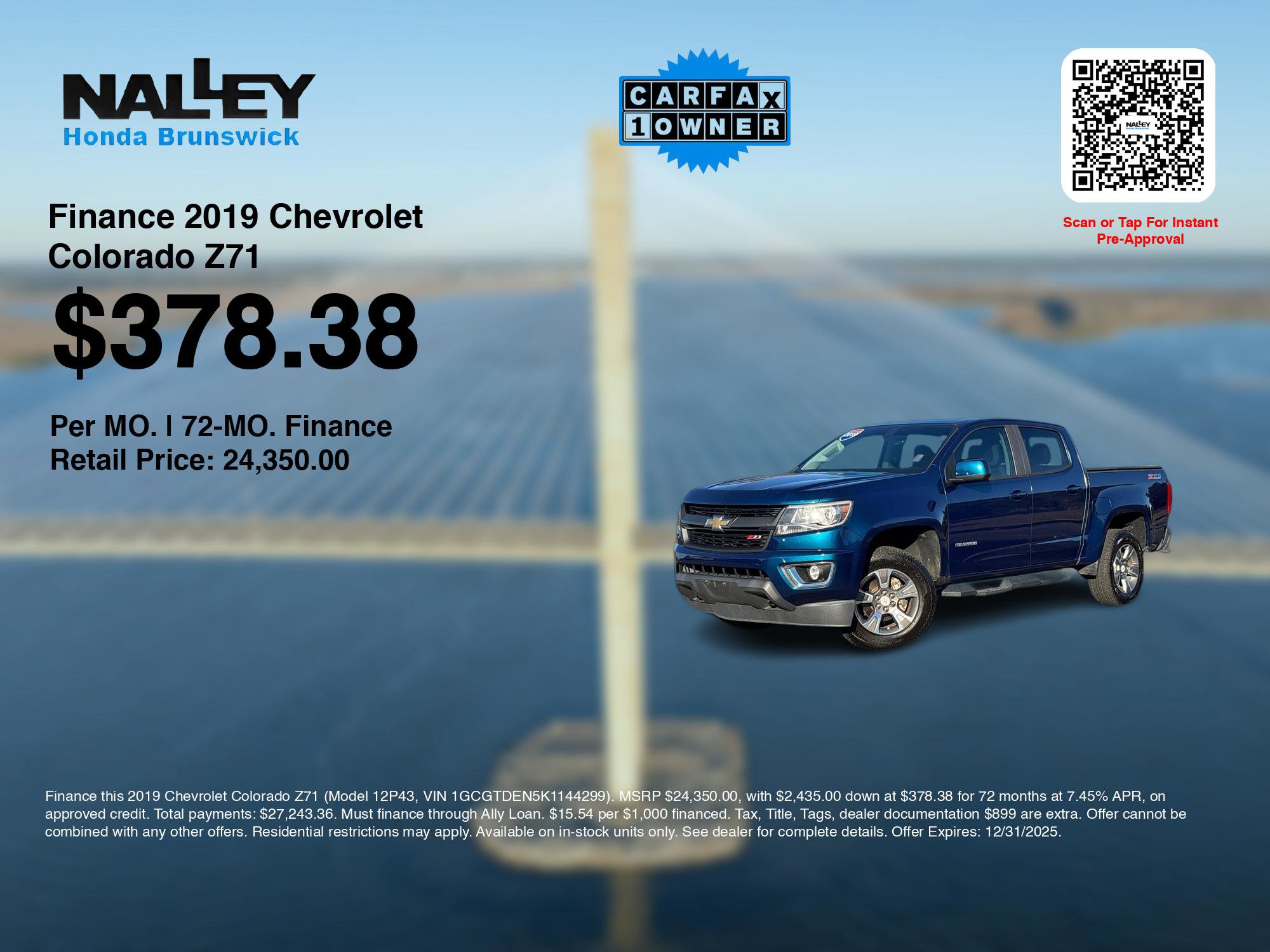 Used 2019 Chevrolet Colorado Z71 image 3