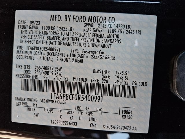 Used 2024 Ford Mustang GT Premium RWD image 27
