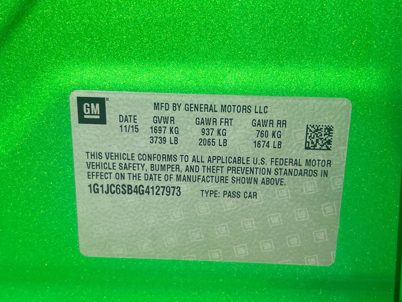 Used 2016 Chevrolet Sonic LT w/ Fun and Sun Package FWD image 14