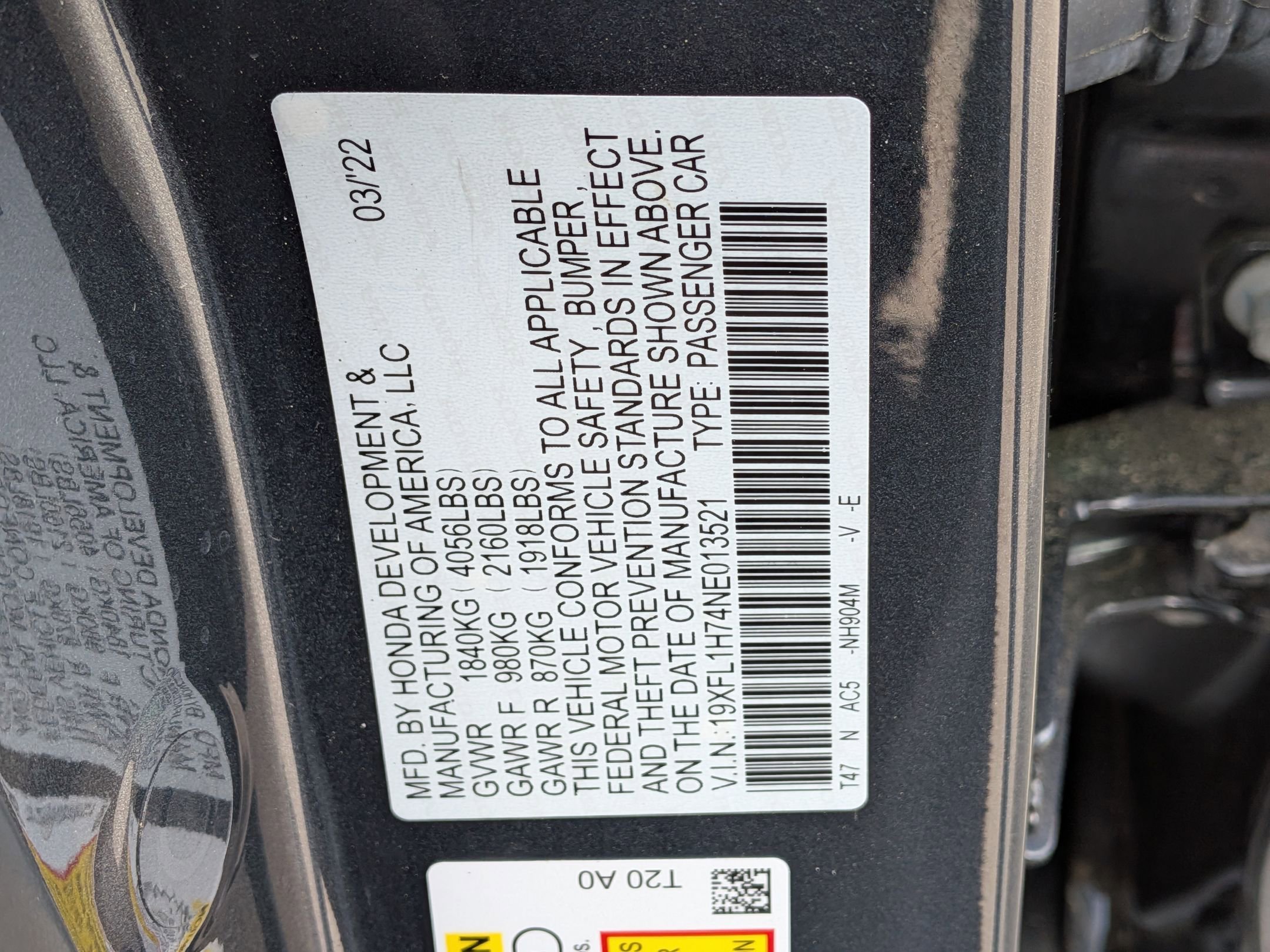 Used 2022 Honda Civic EX-L image 38