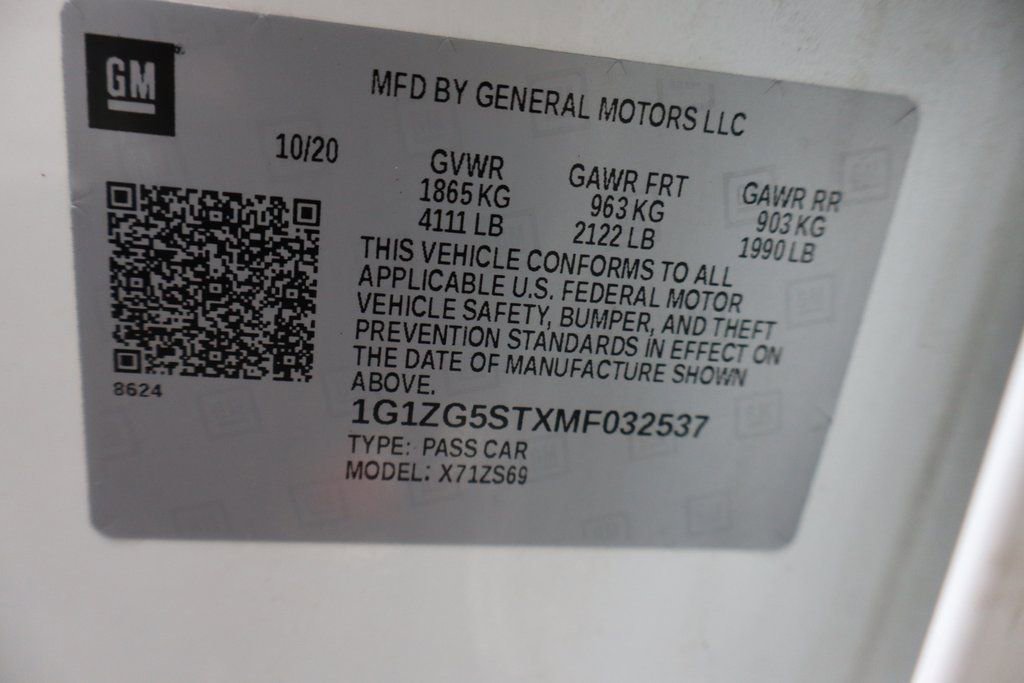 Used 2021 Chevrolet Malibu RS w/ LPO, Floor Liner Package image 30