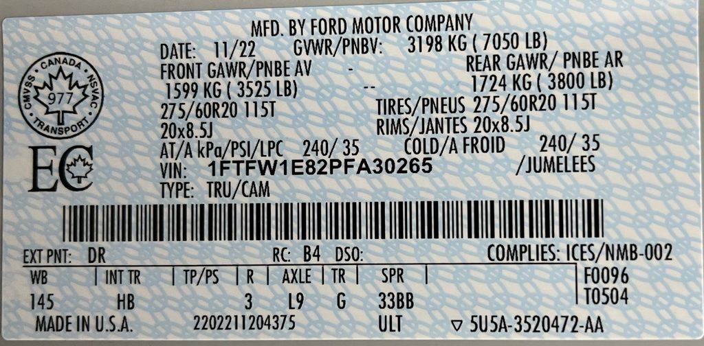 Used 2023 Ford F150 Lariat w/ Equipment Group 502A High AWD/4WD image 61