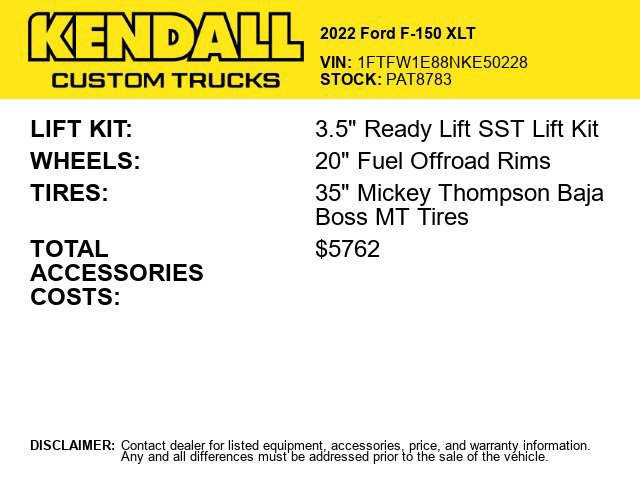 Used 2022 Ford F150 XLT w/ Equipment Group 302A High AWD/4WD image 2