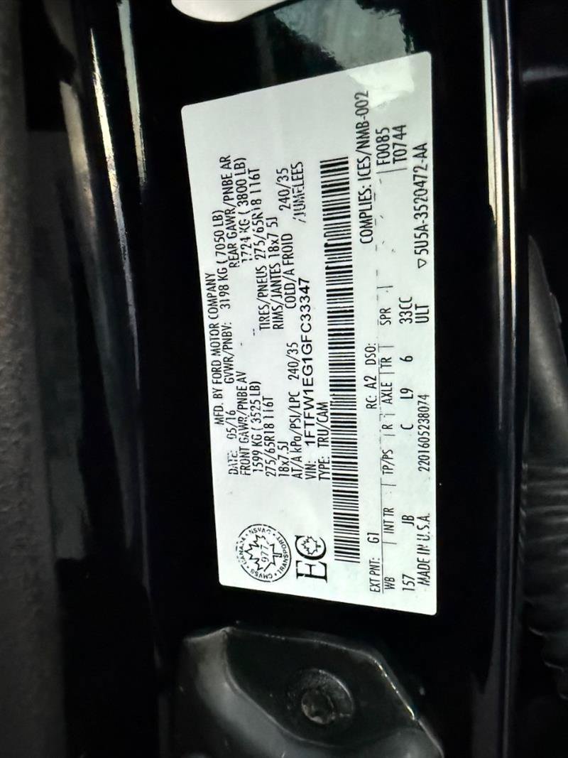 Used 2016 Ford F150 XLT w/ Equipment Group 302A Luxury AWD/4WD image 36