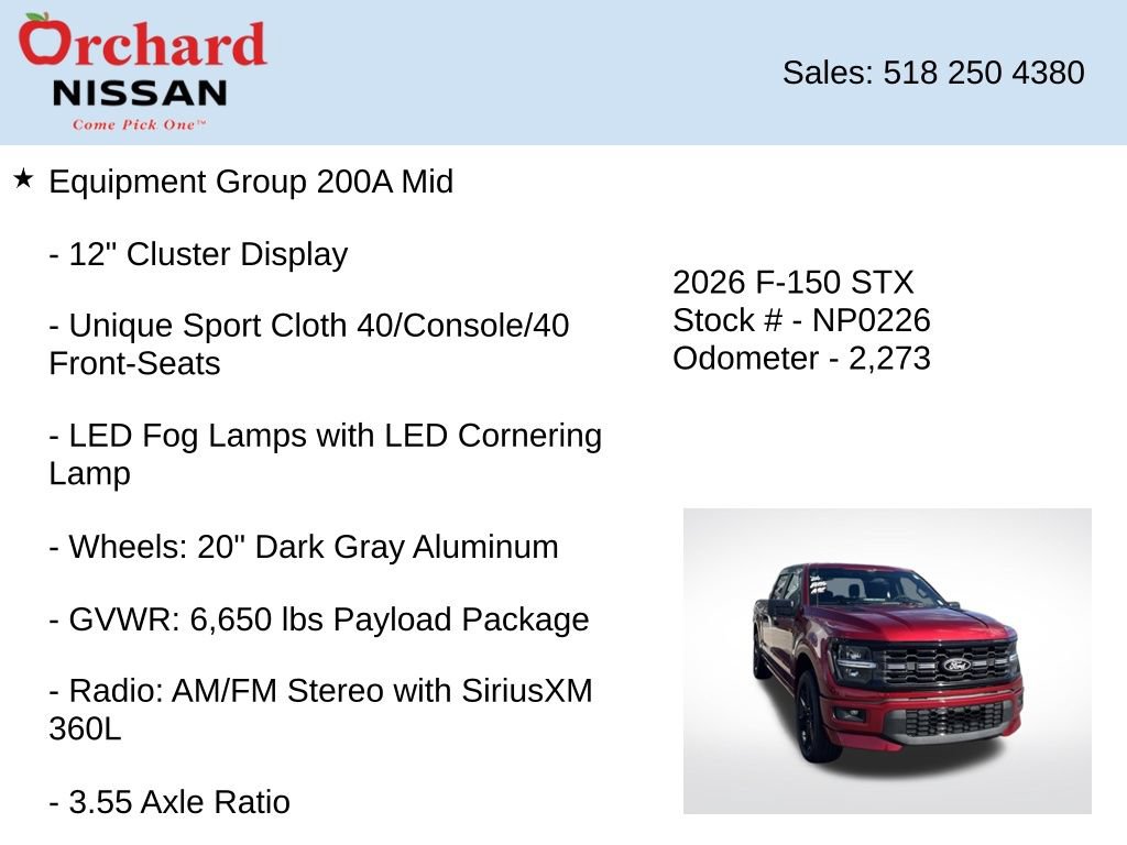 Used 2026 Ford F150 STX w/ F-150 LOBO Package AWD/4WD image 14