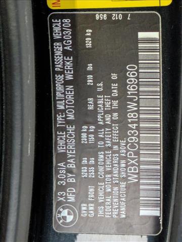 Used 2008 BMW X3 3.0si image 24