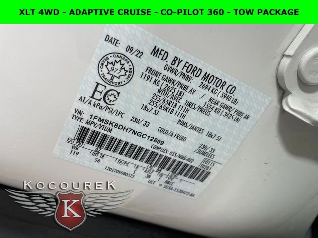 Used 2022 Ford Explorer XLT image 26