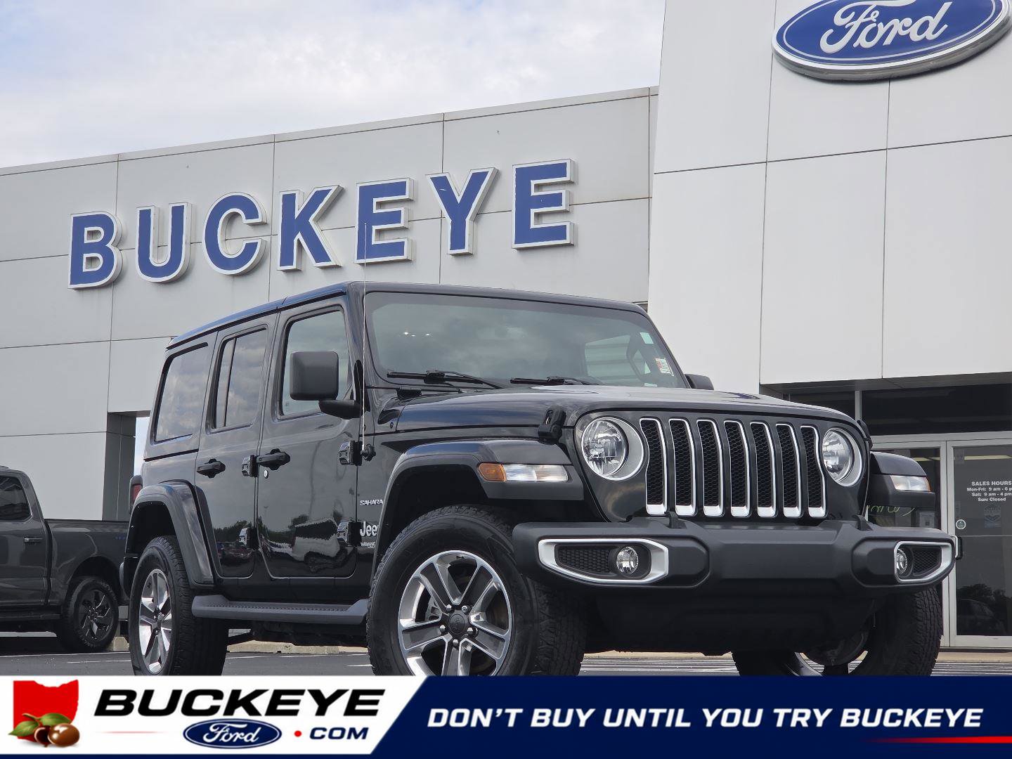 Used 2021 Jeep Wrangler Unlimited Sahara w/ Uconnect 4C Nav & Sound Group AWD/4WD video 1
